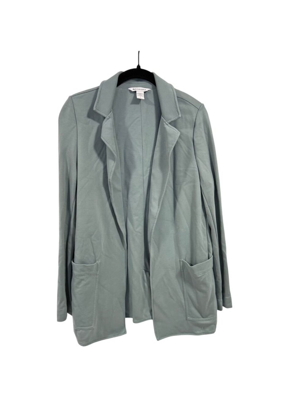 Athleta Eastbound Open Blazer Green Fog Size 4